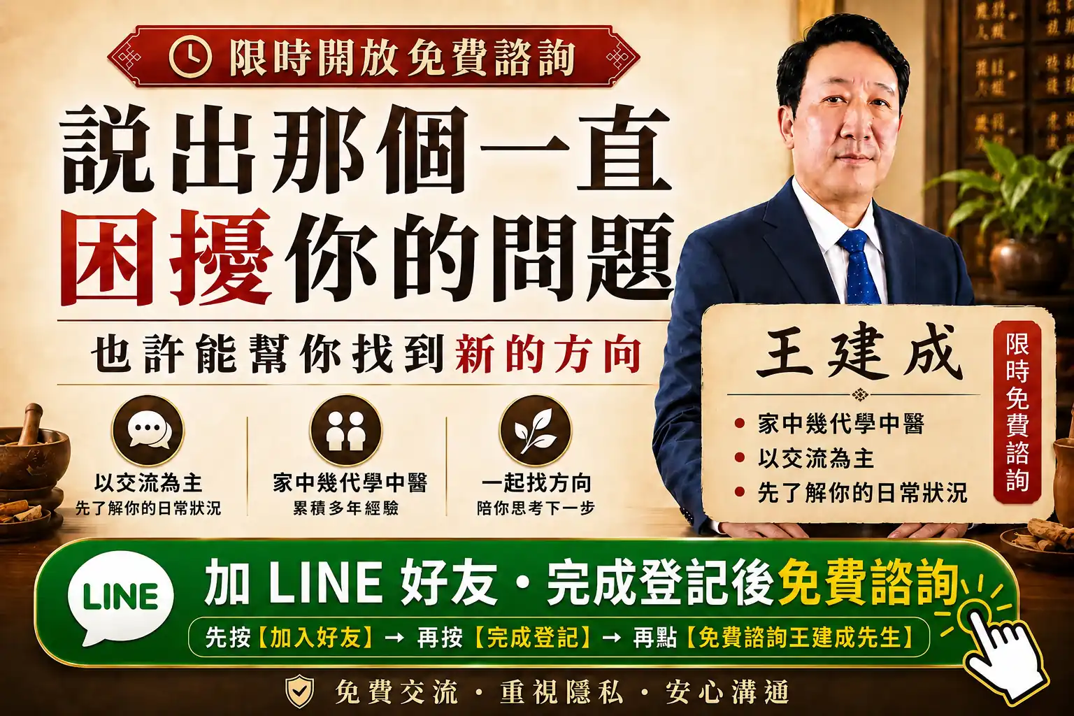說出那個一直困擾你的問題